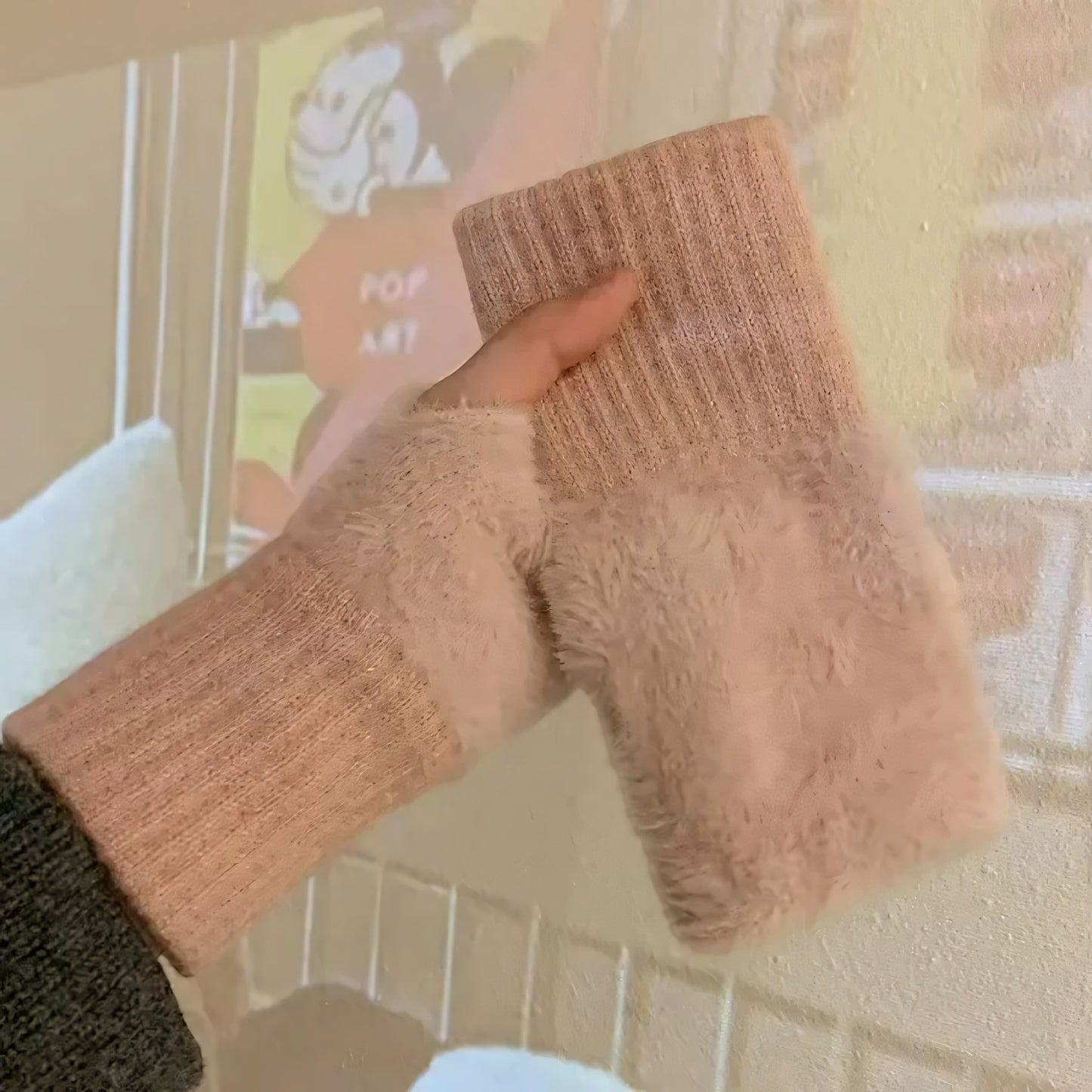 Mink Plush Gloves