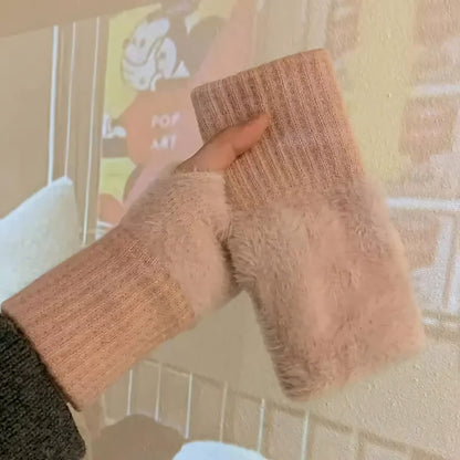 Mink Plush Gloves