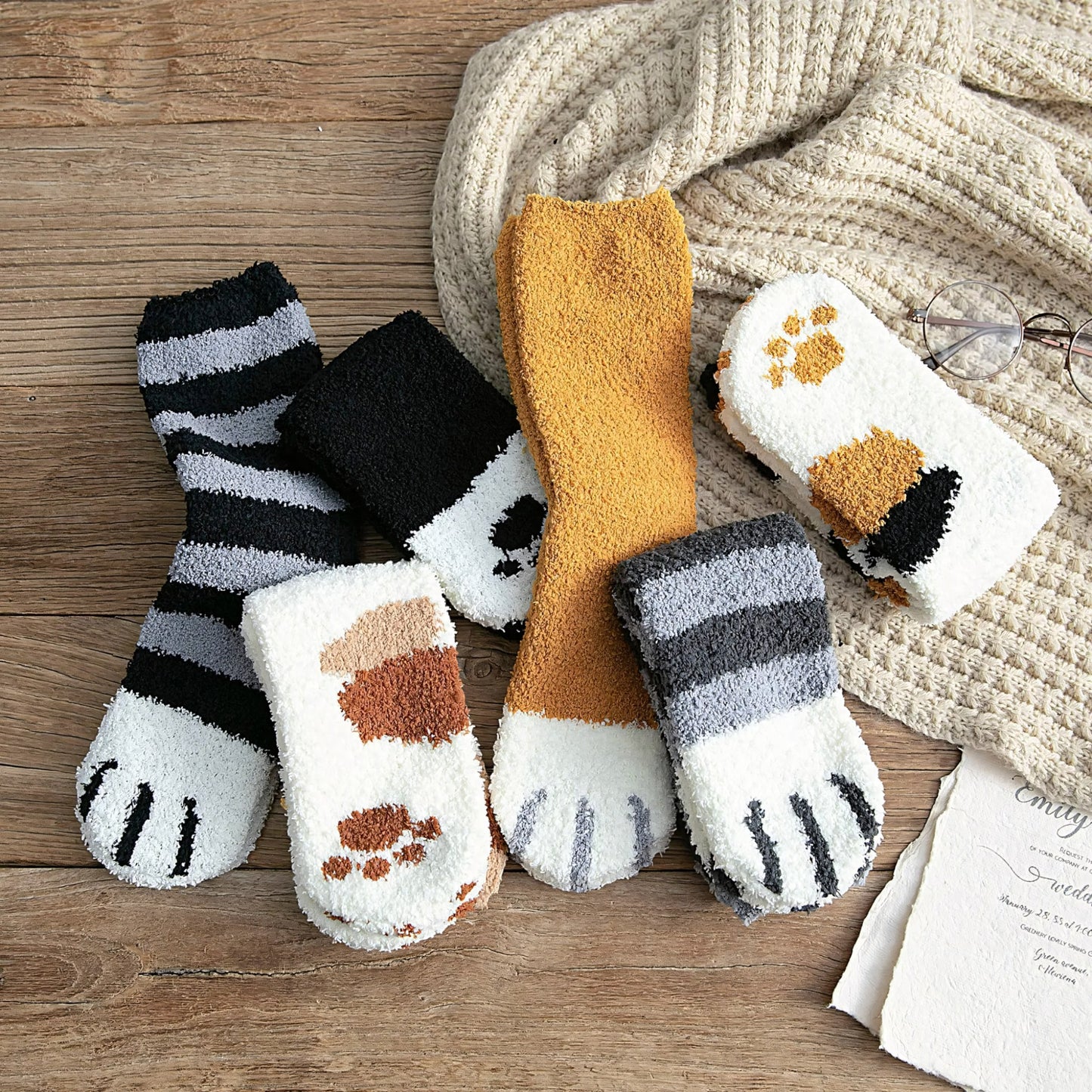 Pawfect Fuzzy Socks