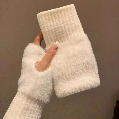 Mink Plush Gloves