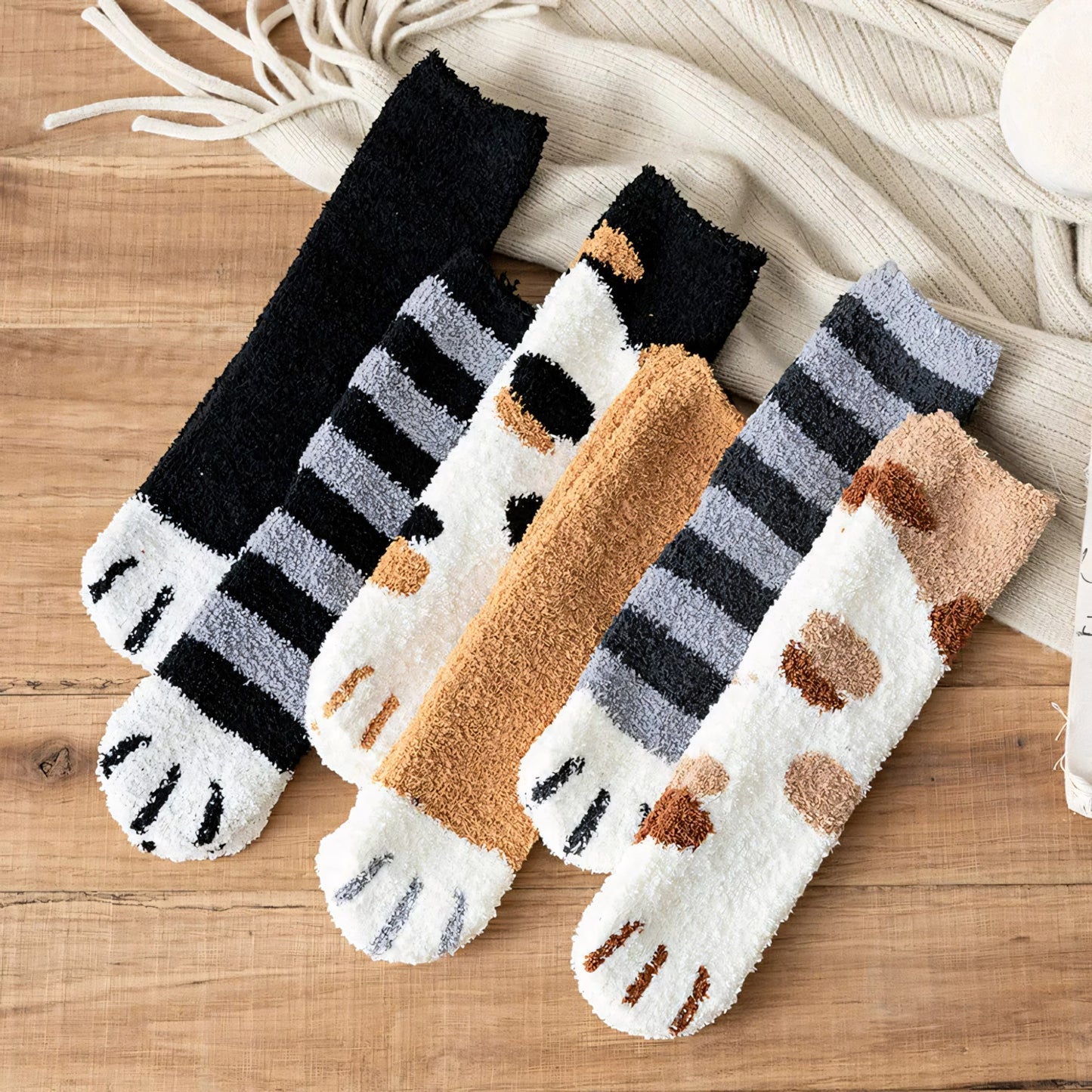 Pawfect Fuzzy Socks