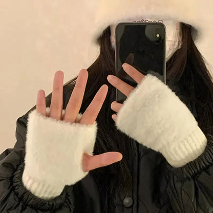 Mink Plush Gloves