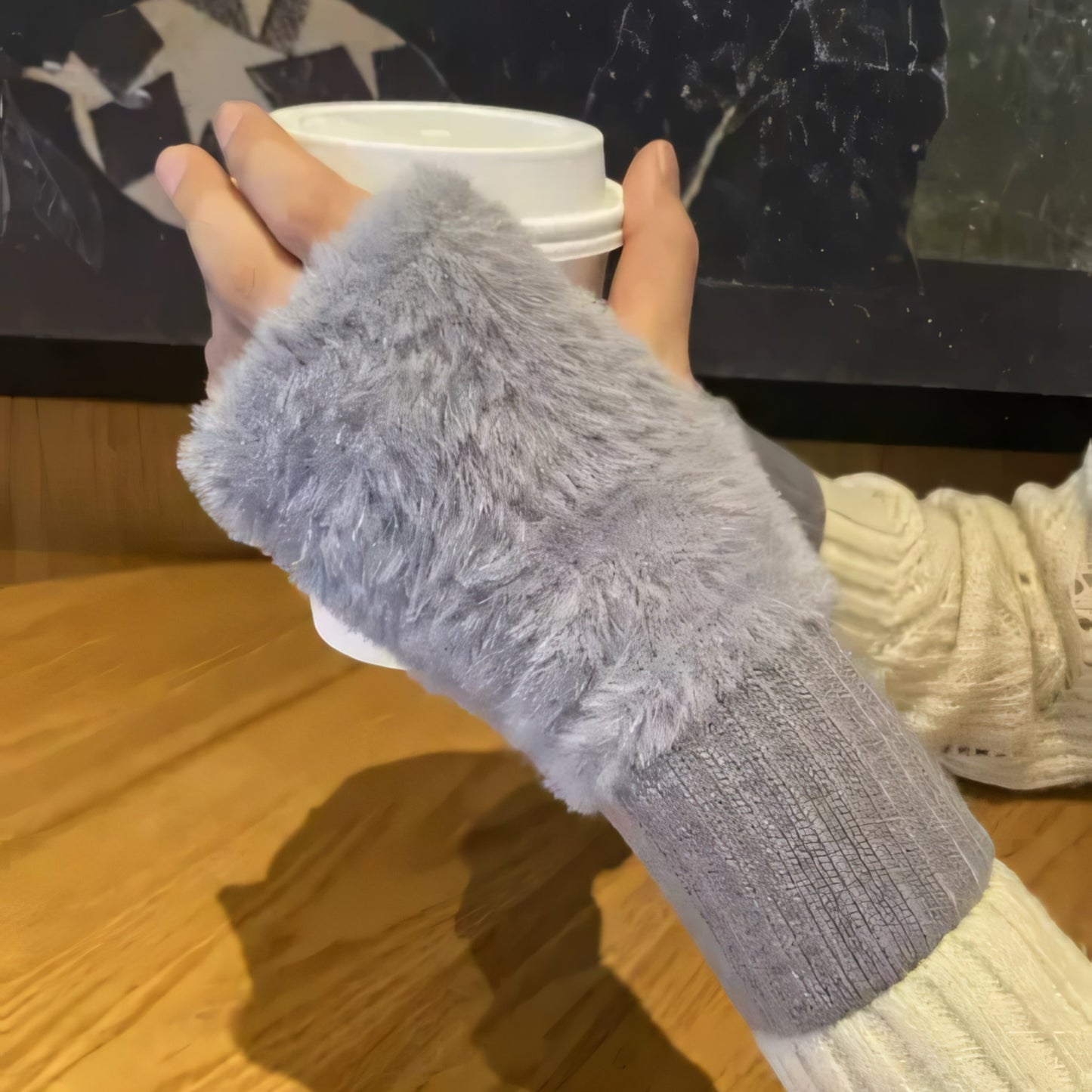 Mink Plush Gloves