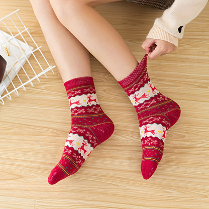 Festive Elk Socks