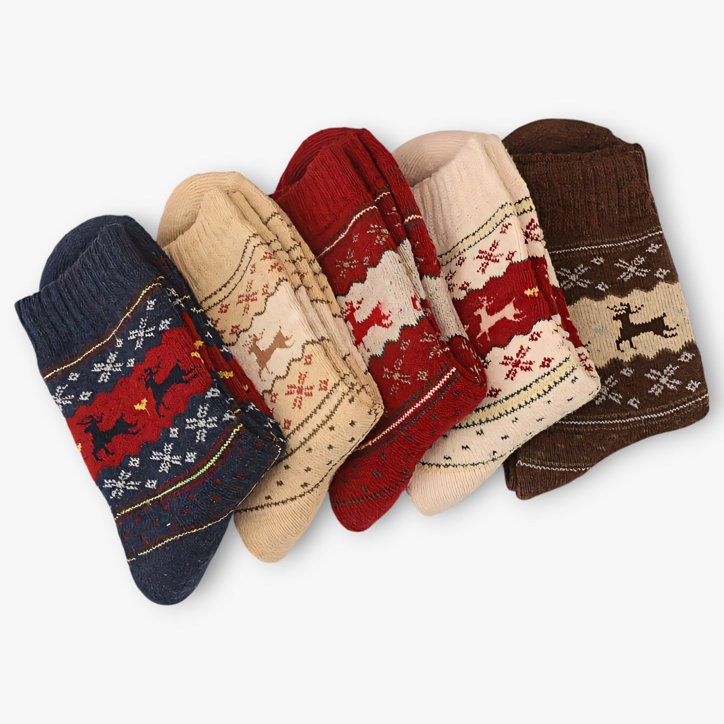 Festive Elk Socks