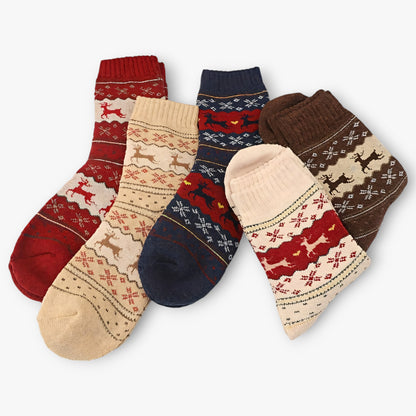 Festive Elk Socks