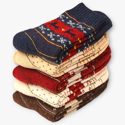 Festive Elk Socks